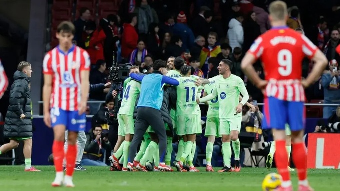 Cơ hội vô địch của Atletico bị Siêu máy tính đánh giá rất thấp sau trận thua Barca