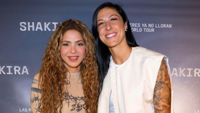 Shakira và Jenni Hermoso thu hút sự chú ý của fan