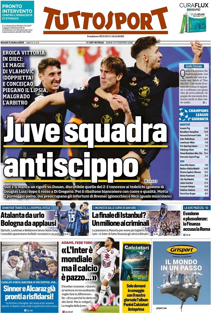 Tuttosport gọi Juve là "đội chống trộm" trong trận đấu mà Letexier điều hành