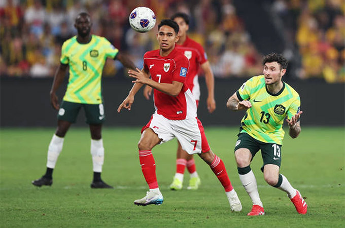 Indonesia thua bạc nhược Australia tại vòng loại World Cup 