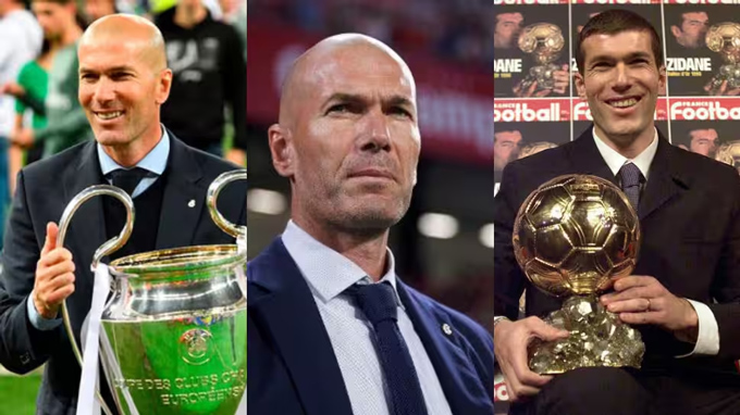 Zidane từng giành Quả Bóng Vàng rồi vô địch Champions League trên tư cách cầu thủ lẫn HLV