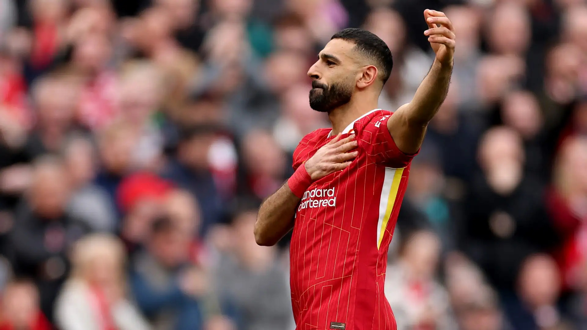 Salah đã góp mặt trong tất cả 28 trận đấu của Liverpool mùa này - chỉ có 4 trận trong số đó anh không trực tiếp đóng góp vào một bàn thắng - với 27 bàn thắng và 17 pha kiến tạo