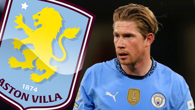 Villa nhảy vào cuộc đua giành De Bruyne