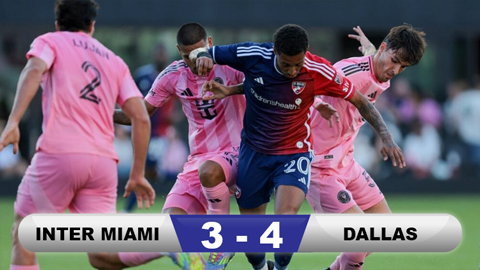 Inter Dallas Kết quả Inter Miami vs Dallas: Thua khó hiểu ngày vắng Messi ...