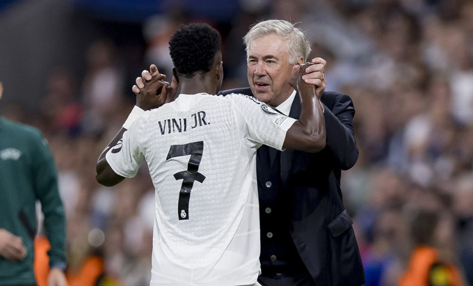 Al Hilal muốn bổ nhiệm Ancelotti, từ đó lôi kéo cả Vinicius