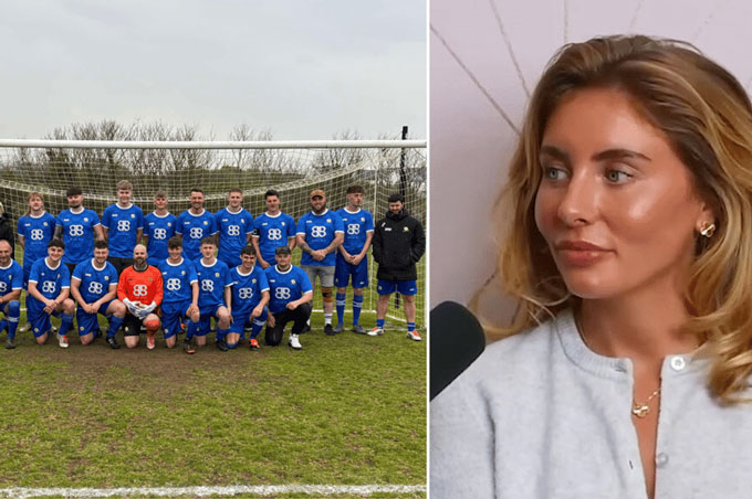  Bonnie Blue tài trợ cho Cornwall Calstock FC