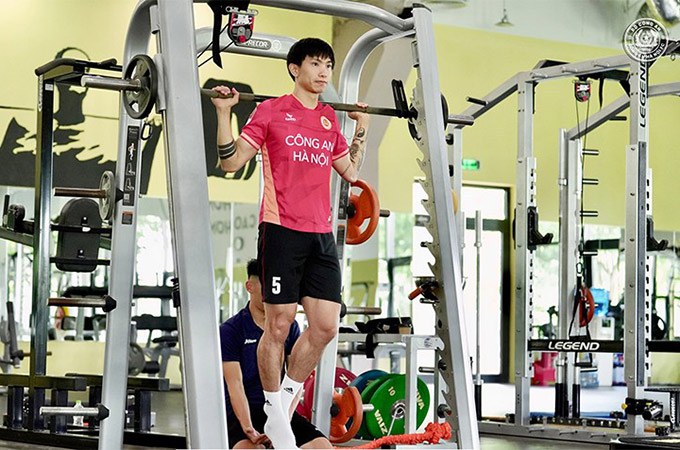 Văn Hậu đang nỗ lực để trở lại 