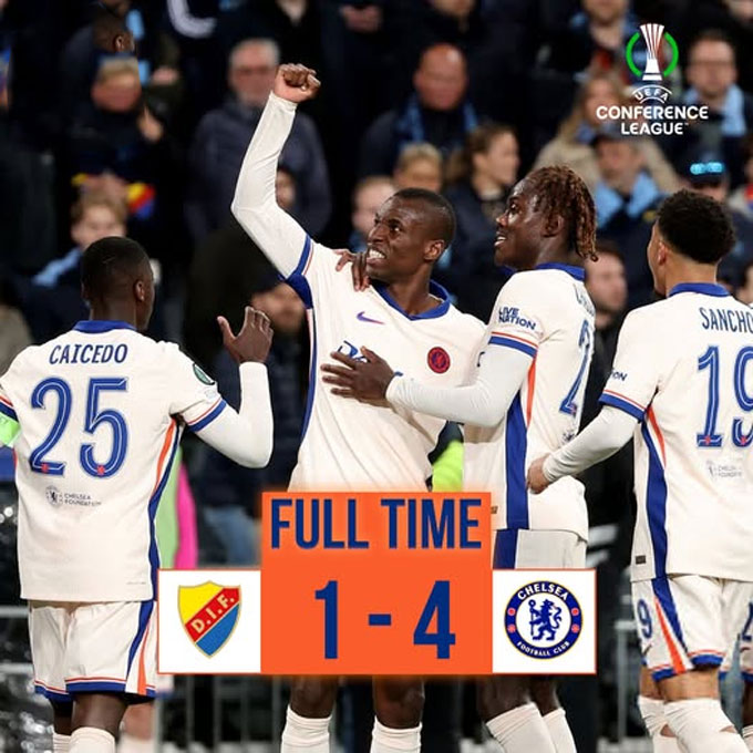 Chelsea có chiến thắng dễ dàng 4-1 ngay trên sân của Djurgarden và cầm chắc tấm vé vào chung kết