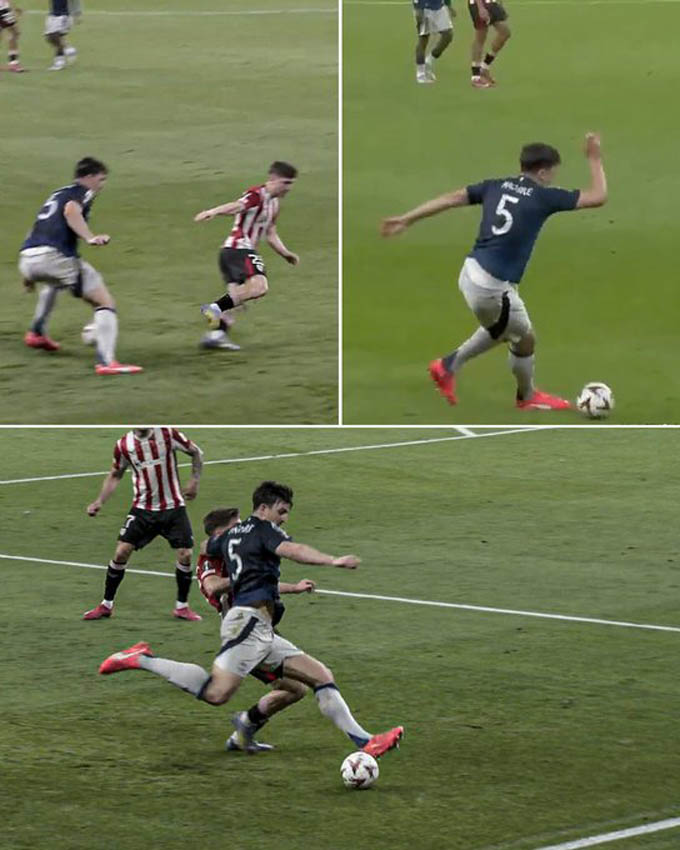 Pha đi bóng ngẫu hứng nhưng hiệu quả cao của Maguire trước Bilbao