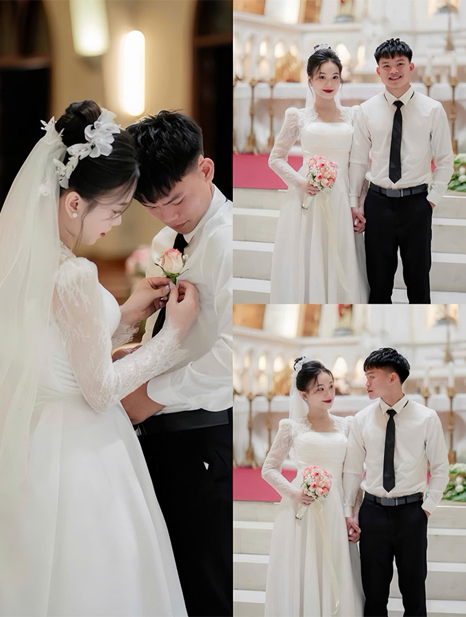 Ngoài nhan sắc xinh đẹp, ưa nhìn, vợ của Hồ Văn Cường cũng gây ấn tượng bởi trình độ học vấn