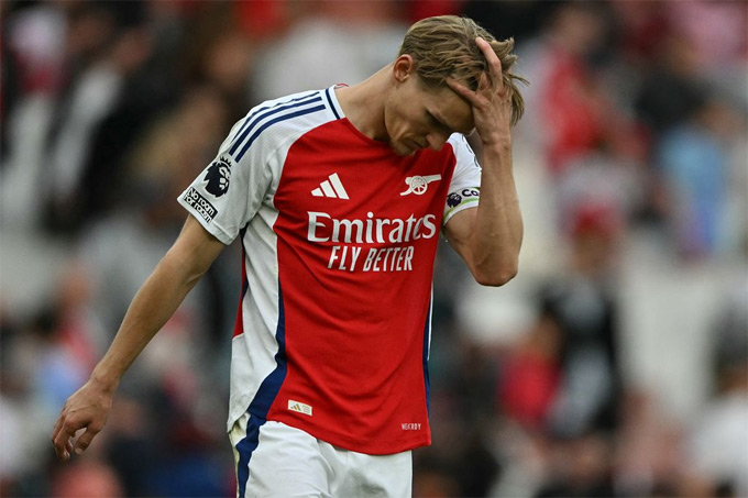 Odegaard thất vọng với các đồng đội