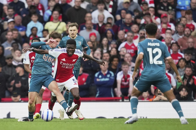 Vai trò đánh chặn của Partey ở khu trung tuyến là rất quan trọng với Arsenal