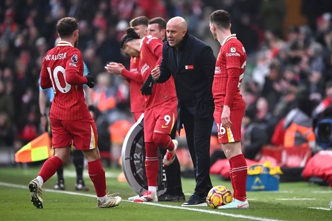 Liverpool đã vô địch Premier League sớm 4 vòng đấu và ông Arne Slot giờ có thể "xoay tua"