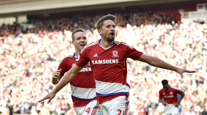 Gaston Ramirez trong màu áo Middlesbrough