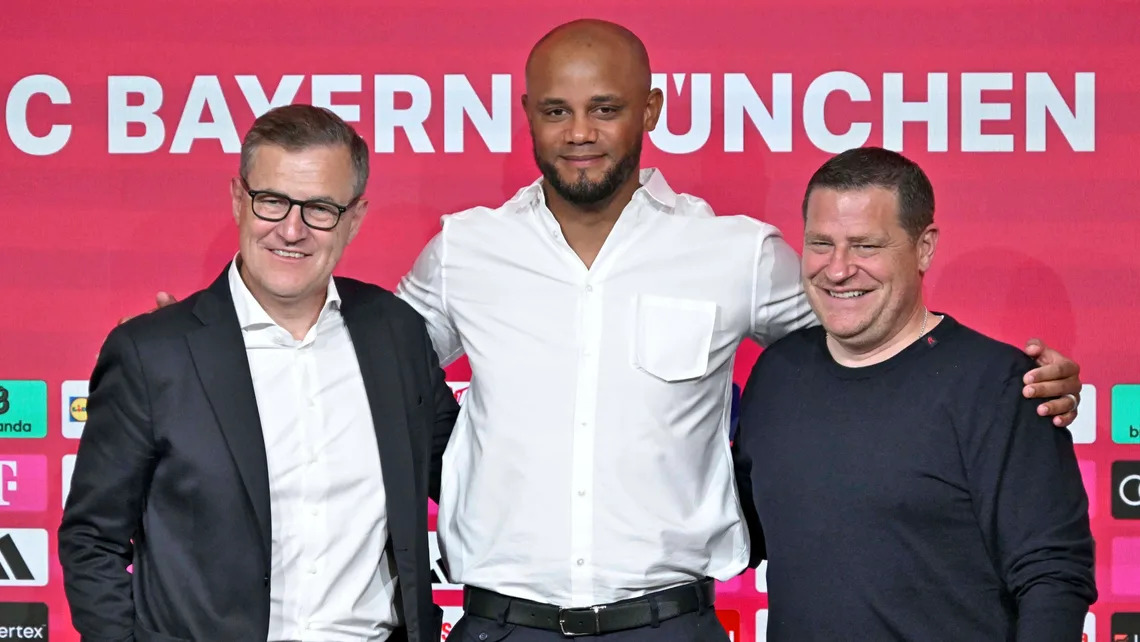 Giám đốc thể thao Max Eberl là người đã đặt cược niềm tin vào Kompany và thắng lớn