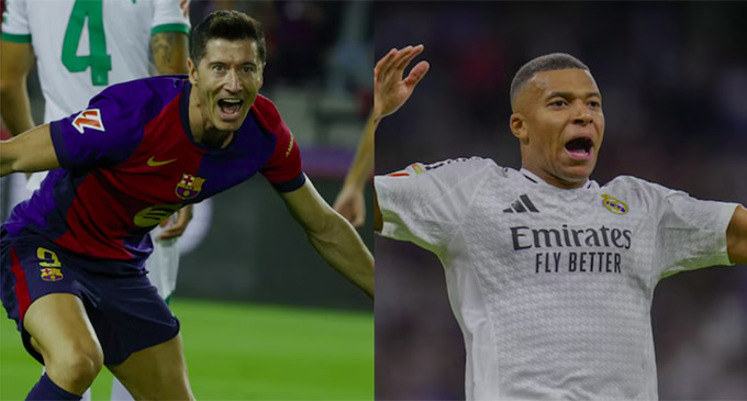 Pichichi chỉ còn là cuộc đua song mã giữa Lewandowski và Mbappe?