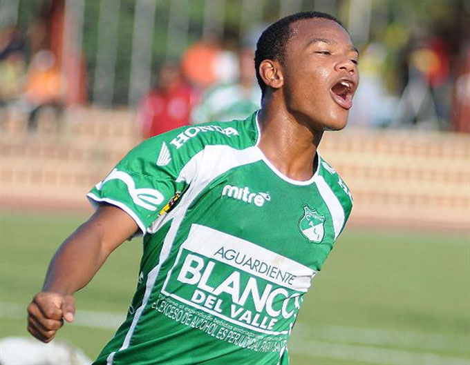 Andres Escobar khi còn khoác áo Deportivo Cali.