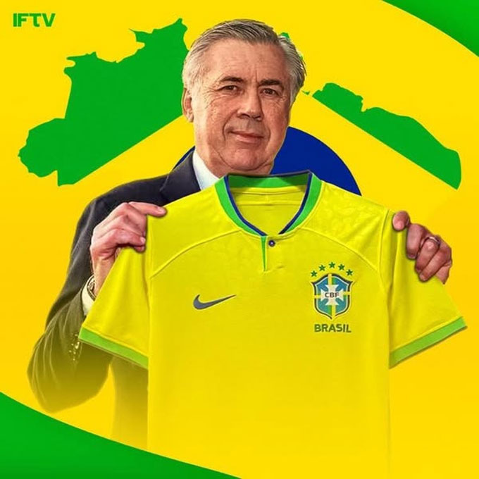 Ancelotti sẽ dẫn dắt ĐT Brazil
