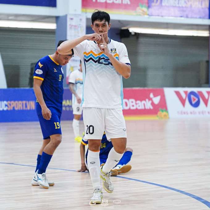 Niềm vui sau khi ghi bàn của cầu thủ Thái Sơn Nam. Ảnh: CTV 