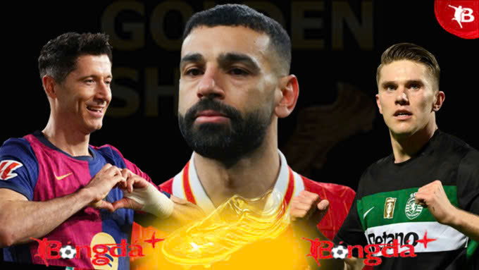 Lewandowski, Salah hay Gyokeres đang chạy đua giành giải Chiếc giày Vàng 2024/25