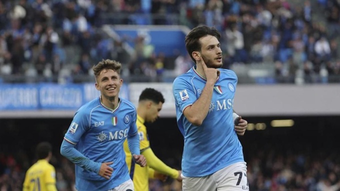 Kvara đã góp 5 bàn và 3 kiến tạo cho Napoli tại Serie A mùa này
