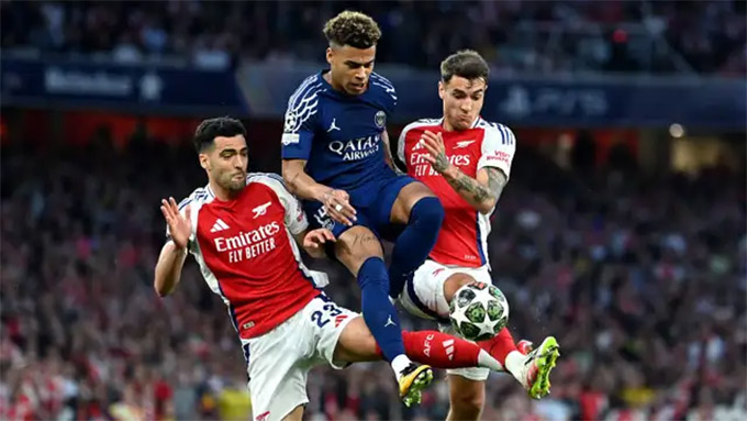 Arsenal phải nỗ lực rất nhiều vì để thua PSG 0-1 tại lượt đi