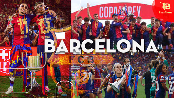 Barca đứng trước mùa giải "vô tiền khoáng hậu" với 3 "cú ăn ba"