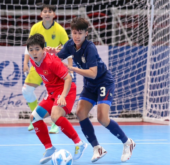 ĐT futsal nữ Việt Nam sẽ mở màn VCK bằng trận gặp Hong Kong TQ. Ảnh: Phan Tùng 