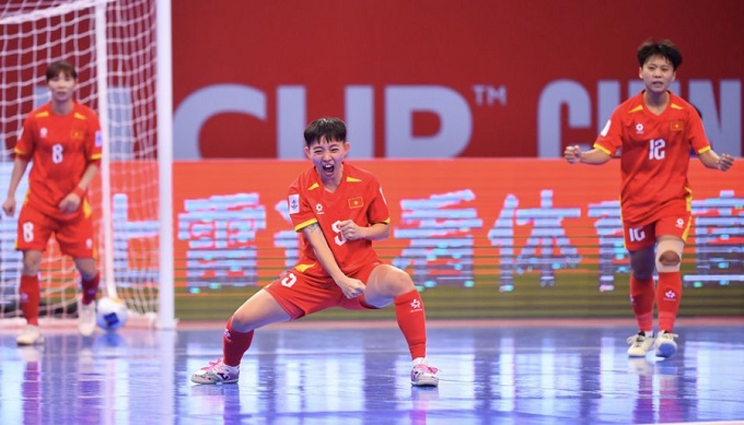 ĐT futsal nữ Việt Nam đã thắng nghẹt thở Kong Kong 