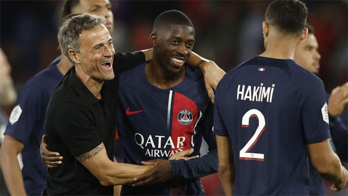 Dembele là nguồn cảm hứng chiến thắng của PSG