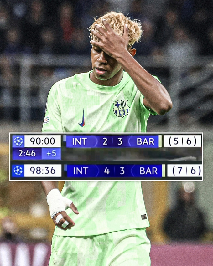 Trận đấu Inter Milan vs Barca chứng kiến những diễn biến thay đổi chóng mặt