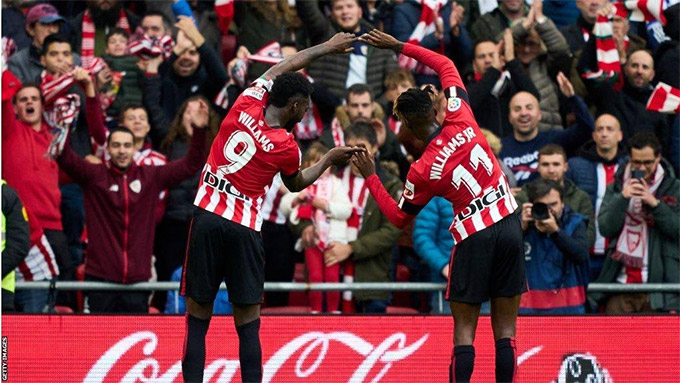 Khi anh em nhà Williams ghi bàn, Bilbao thắng 7/8 trận 