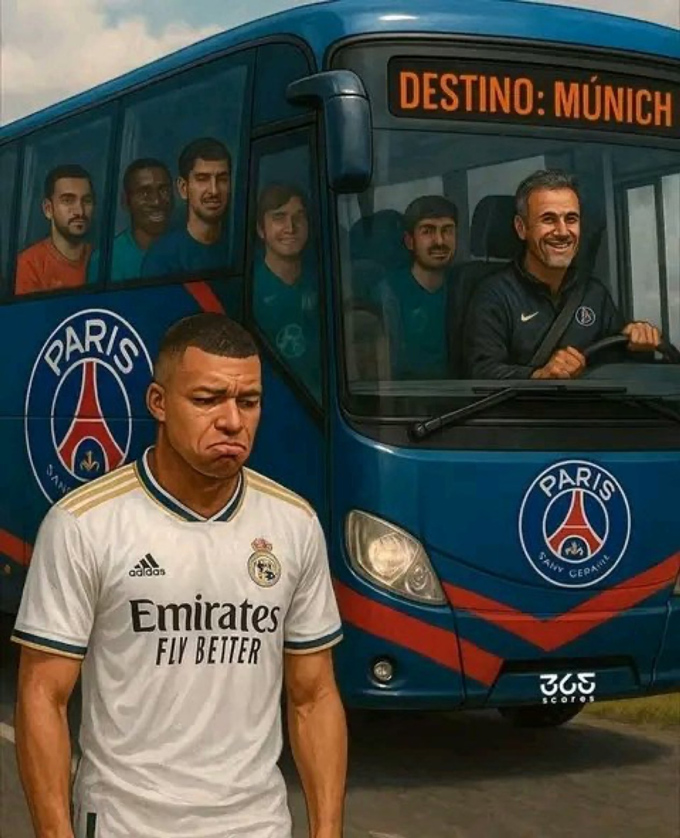 Trong khi PSG vào chung kết thì Mbappe cùng Real dừng chân ở tứ kết