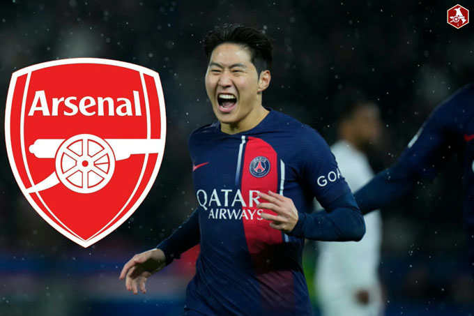 Arsenal nhắm Lee Kang-In thay Martinelli