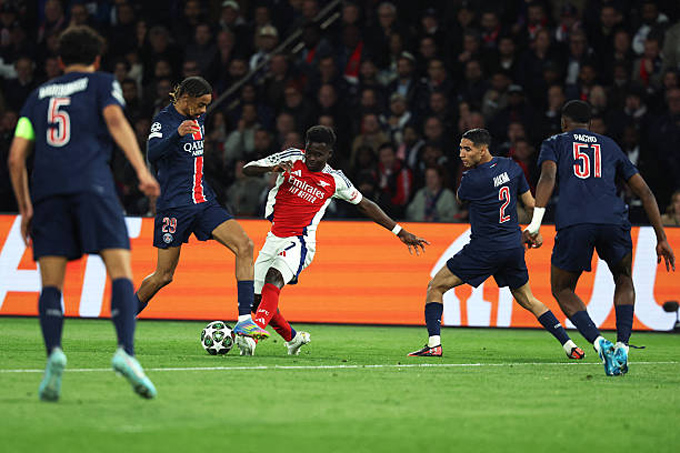 Saka là cầu thủ được chấm điểm cao nhất bên phía Arsenal