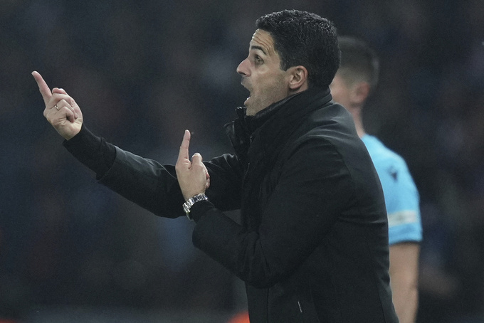 HLV Mikel Arteta bày tỏ sự thất vọng trước bản lĩnh kém cỏi của học trò