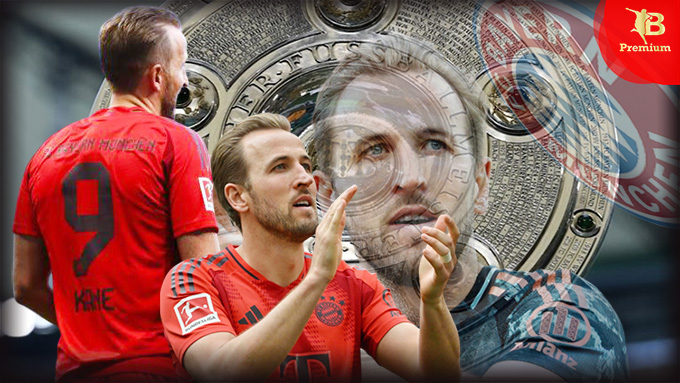 Harry Kane vừa vô địch Bundesliga 2024/25 cùng Bayern Munich