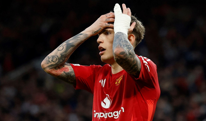 Garnacho gây thất vọng trước Bilbao