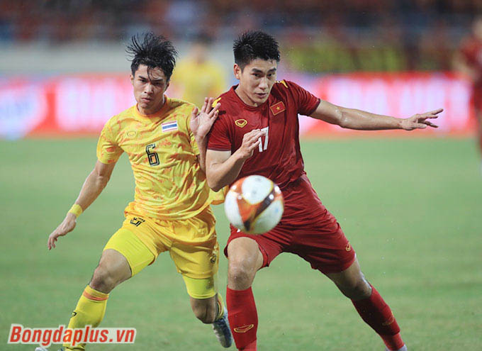 Nhâm Mạnh Dũng trong màu áo của U23 Việt Nam giành HCV SEA Games 31 - Ảnh: Phan Tùng 