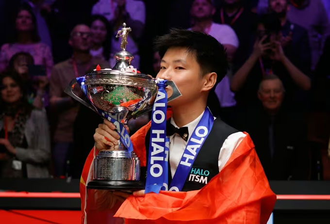 Zhao Xintong là nhà vô địch snooker thế giới 2025