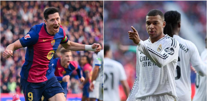 Mbappe đang cạnh tranh danh hiệu Pichichi với Lewandowski