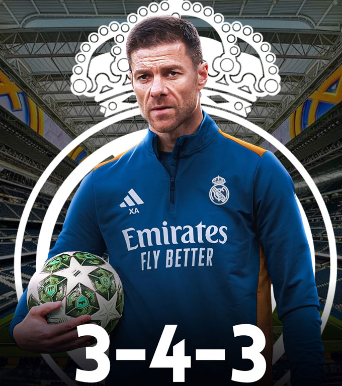 Alonso muốn dùng sơ đồ 3-4-3 tại Real