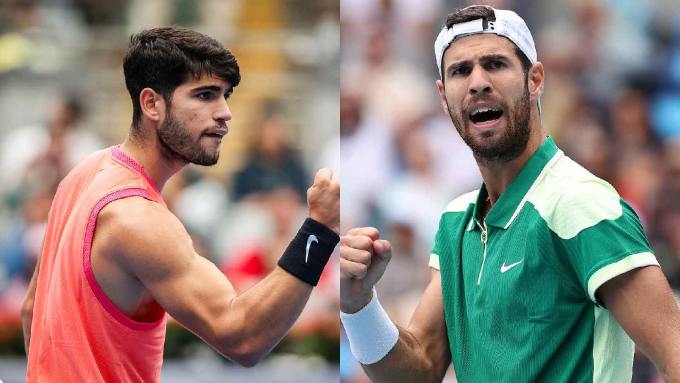 Alcaraz được đánh giá cao hơn Khachanov