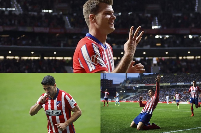 Sorloth đã cân bằng thành tích ghi 21 bàn ở mùa ra mắt Atletico của Luis Suarez và Alvaro Morata