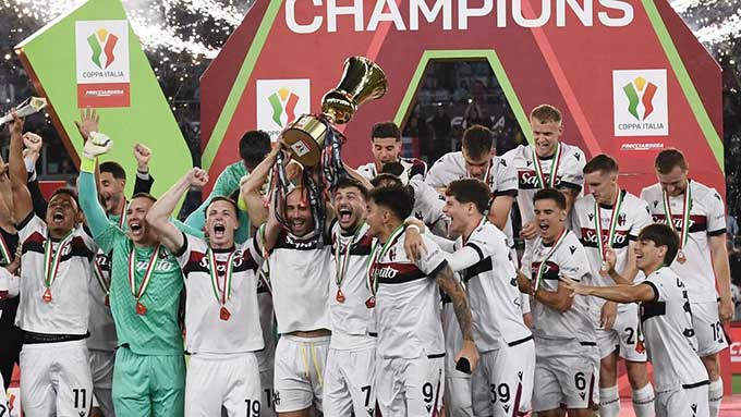 Bologna giành chức vô địch Coppa Italia lần thứ 3 trong lịch sử