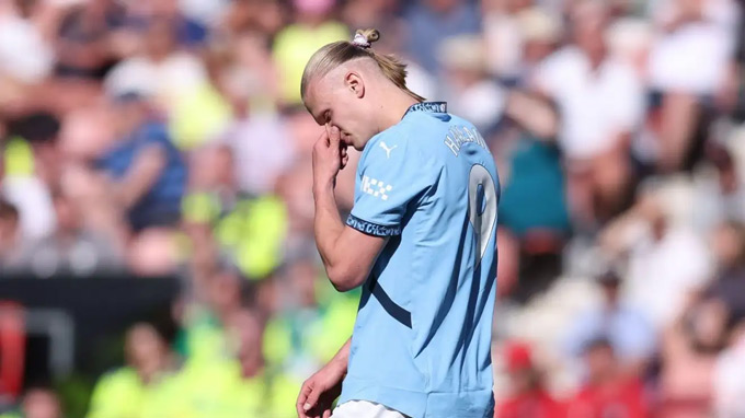 Haaland vẫn rất vô duyên tại Wembley