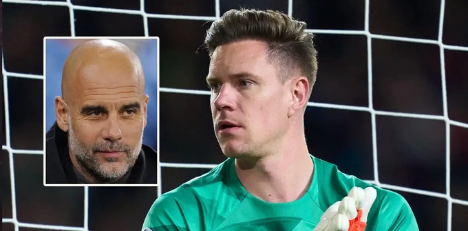 Ter Stegen vừa cân bằng thành tích 6 lần vô địch La Liga cùng Barca của Pep Guardiola.