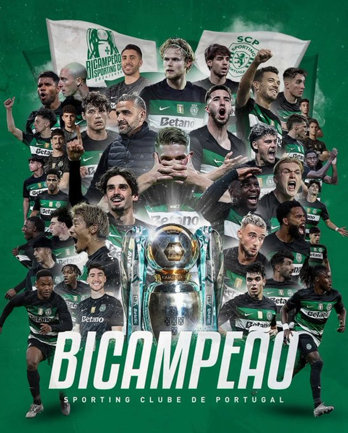 Sporting Lisbon bảo vệ được chức vô địch Bồ Đào Nha