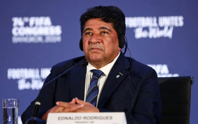 Việc ông Ednaldo Rodrigues bị vô hiệu hóa tư cách chủ tịch CBF khiến Brazil có nguy cơ bị FIFA cấm đá các giải quốc tế