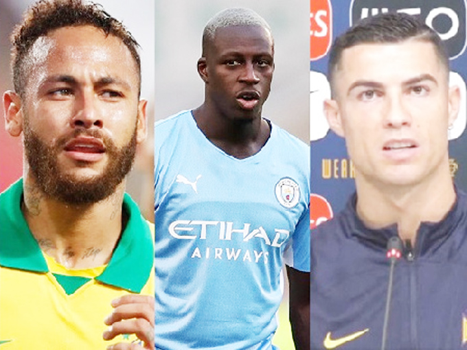 Nhiều sao bóng đá như Neymar, Mendy và Ronaldo từng dính vào nghi án tấn công tình dục